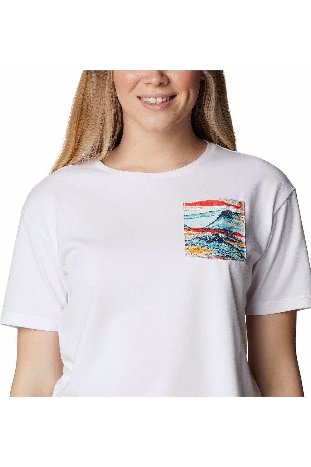 Columbia camiseta manga corta mujer Columbia Alpine Way Pocket Tee II vista trasera Columbia camiseta manga corta mujer Columbia Alpine Way Pocket Tee II vista trasera