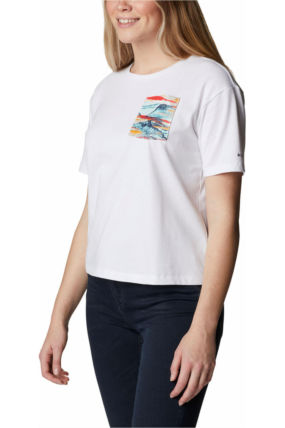 Columbia camiseta manga corta mujer Columbia Alpine Way Pocket Tee II vista detalle Columbia camiseta manga corta mujer Columbia Alpine Way Pocket Tee II vista detalle