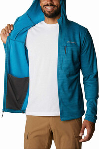 Columbia camisetas trail running manga larga hombre Columbia Maxtrail II Fleece Hooded Full Zip vista detalle Columbia camisetas trail running manga larga hombre Columbia Maxtrail II Fleece Hooded Full Zip vista detalle