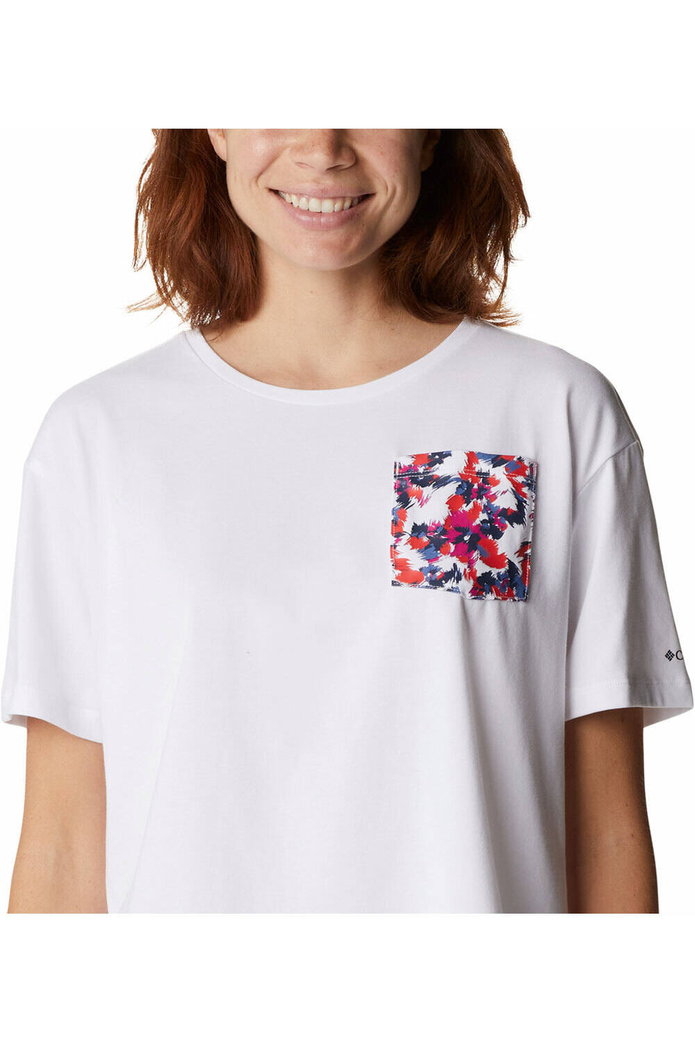 Columbia camiseta manga corta mujer Columbia Alpine Way Pocket Tee II vista trasera Columbia camiseta manga corta mujer Columbia Alpine Way Pocket Tee II vista trasera