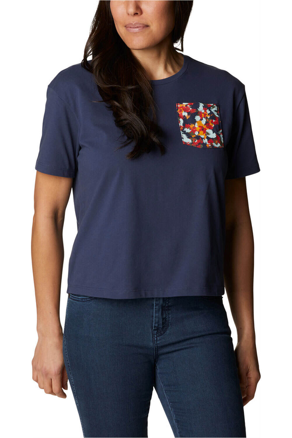Columbia camiseta manga corta mujer Columbia Alpine Way Pocket Tee II vista detalle Columbia camiseta manga corta mujer Columbia Alpine Way Pocket Tee II vista detalle