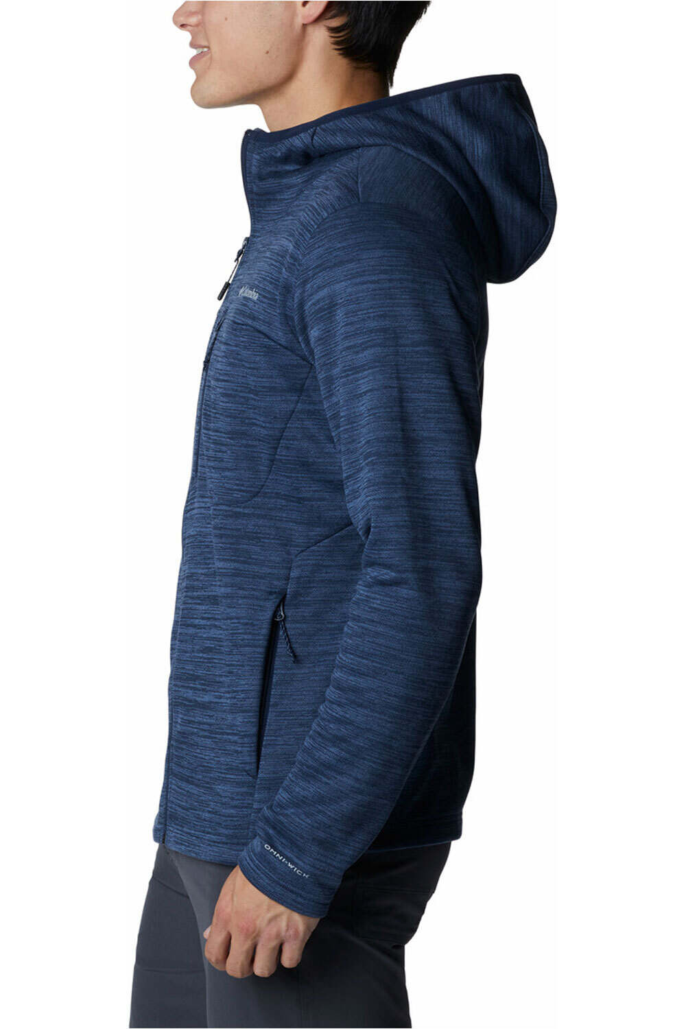 Columbia camisetas trail running manga larga hombre Columbia Maxtrail II Fleece Hooded Full Zip vista frontal Columbia camisetas trail running manga larga hombre Columbia Maxtrail II Fleece Hooded Full Zip vista frontal