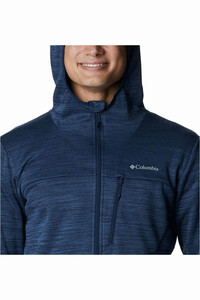 Columbia camisetas trail running manga larga hombre Columbia Maxtrail II Fleece Hooded Full Zip vista trasera Columbia camisetas trail running manga larga hombre Columbia Maxtrail II Fleece Hooded Full Zip vista trasera