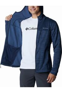 Columbia camisetas trail running manga larga hombre Columbia Maxtrail II Fleece Hooded Full Zip vista detalle Columbia camisetas trail running manga larga hombre Columbia Maxtrail II Fleece Hooded Full Zip vista detalle