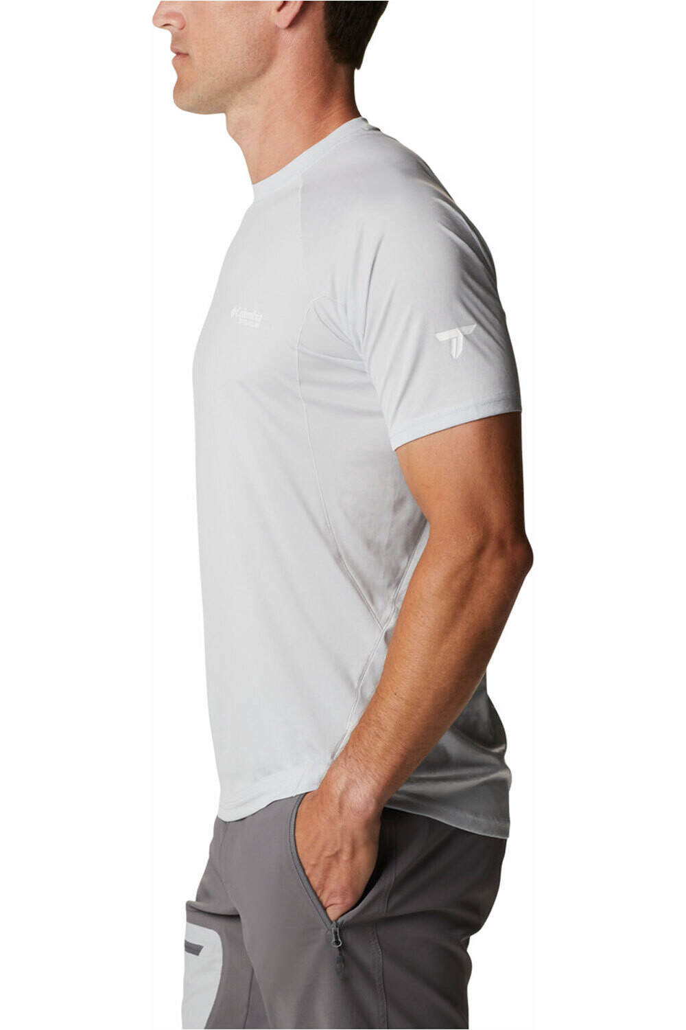 Columbia camisetas trail running manga corta hombre Columbia M Titan Pass SS Tee vista frontal Columbia camisetas trail running manga corta hombre Columbia M Titan Pass SS Tee vista frontal