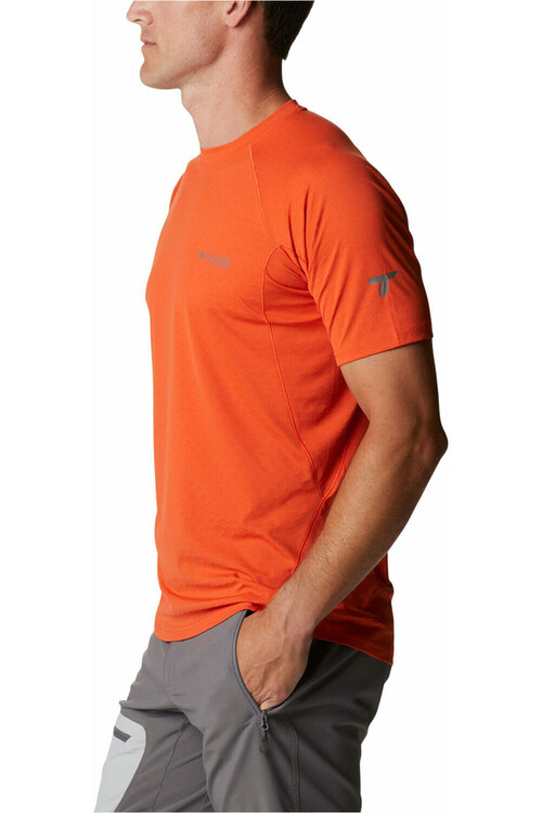 COLUMBIA M TITAN PASS SS TEE naranja
