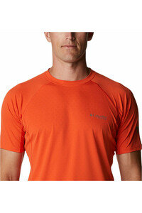 Columbia camisetas trail running manga corta hombre Columbia M Titan Pass SS Tee vista trasera Columbia camisetas trail running manga corta hombre Columbia M Titan Pass SS Tee vista trasera