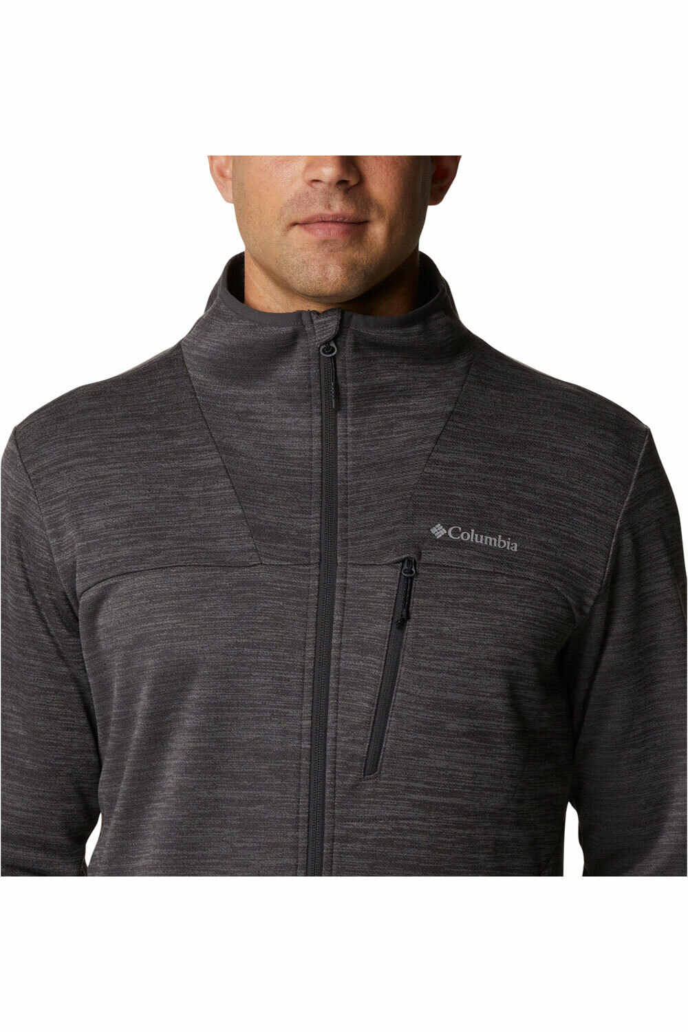 Columbia camisetas trail running manga larga hombre Columbia Maxtrail II Fleece Full Zip vista trasera Columbia camisetas trail running manga larga hombre Columbia Maxtrail II Fleece Full Zip vista trasera