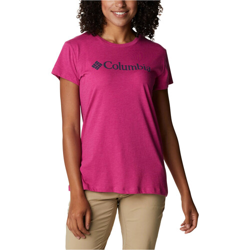 COLUMBIA COLUMBIA TREK SS GRAPHIC TEE rosa