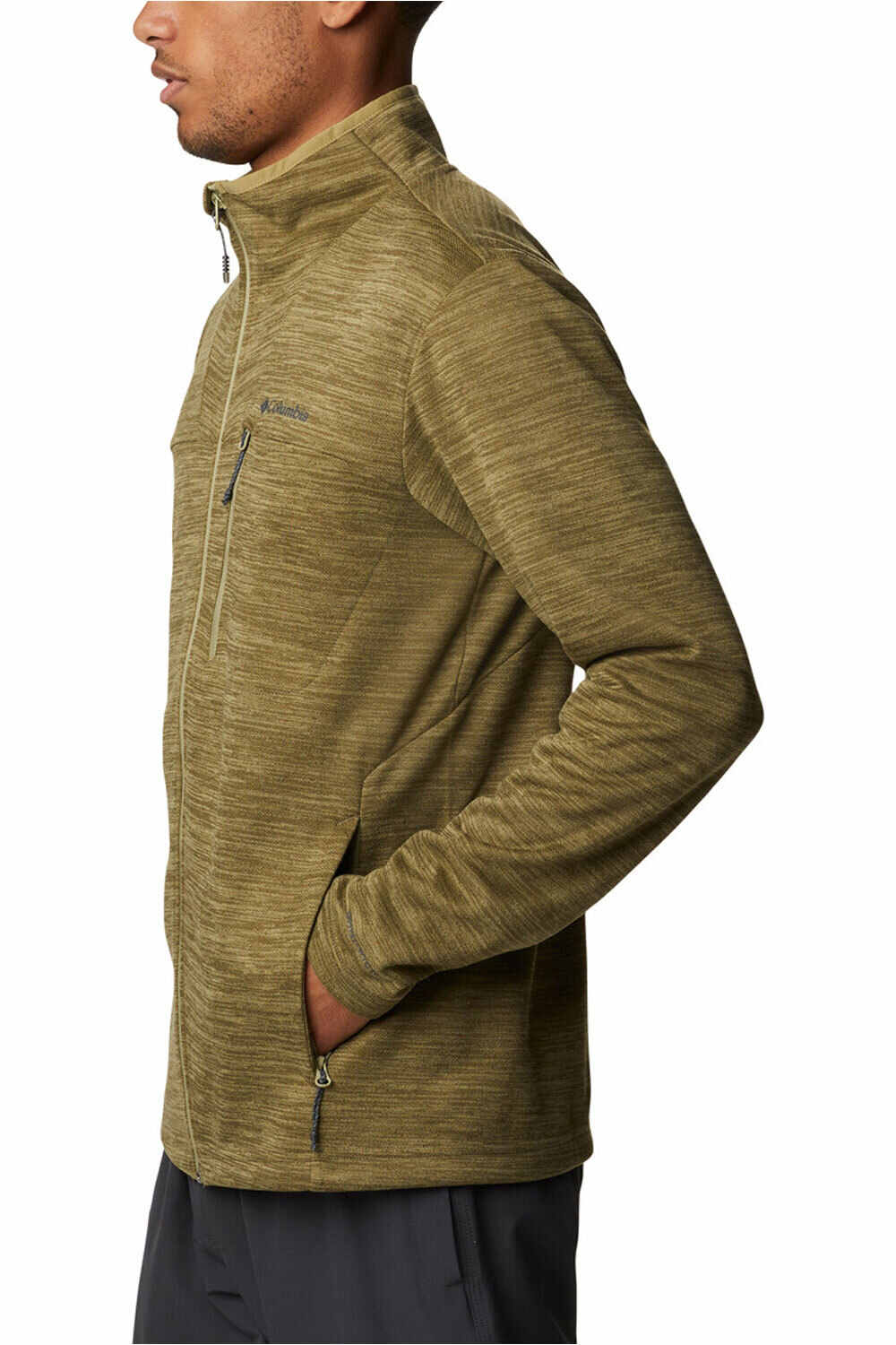 Columbia camisetas trail running manga larga hombre Columbia Maxtrail II Fleece Full Zip vista frontal Columbia camisetas trail running manga larga hombre Columbia Maxtrail II Fleece Full Zip vista frontal