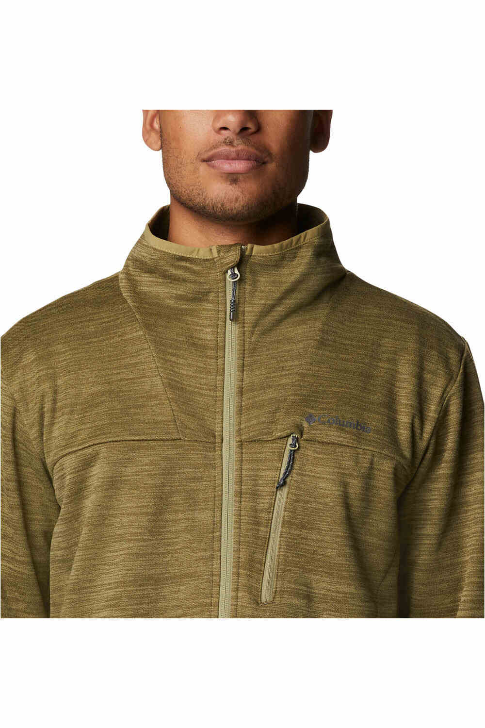 Columbia camisetas trail running manga larga hombre Columbia Maxtrail II Fleece Full Zip vista trasera Columbia camisetas trail running manga larga hombre Columbia Maxtrail II Fleece Full Zip vista trasera