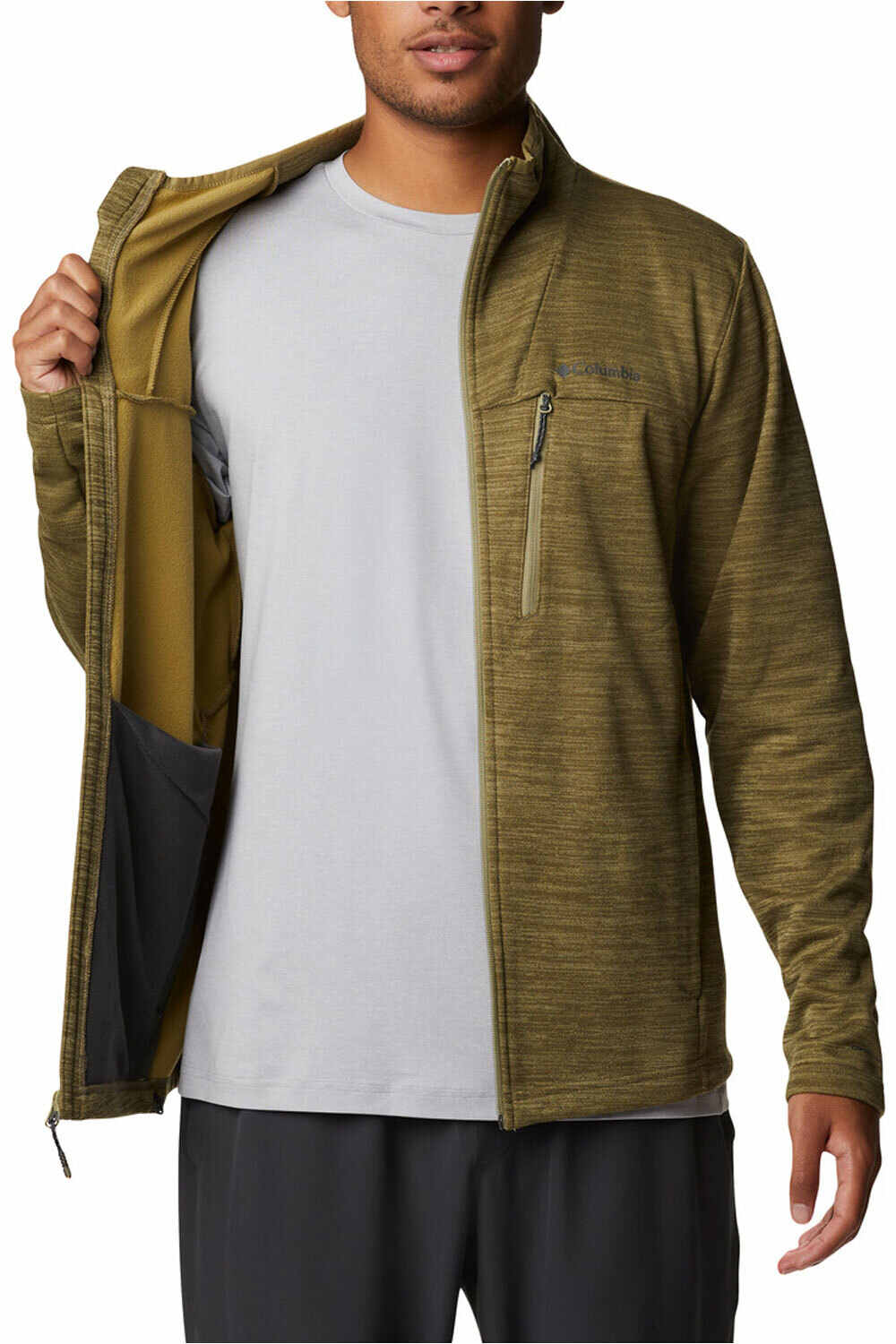 Columbia camisetas trail running manga larga hombre Columbia Maxtrail II Fleece Full Zip vista detalle Columbia camisetas trail running manga larga hombre Columbia Maxtrail II Fleece Full Zip vista detalle