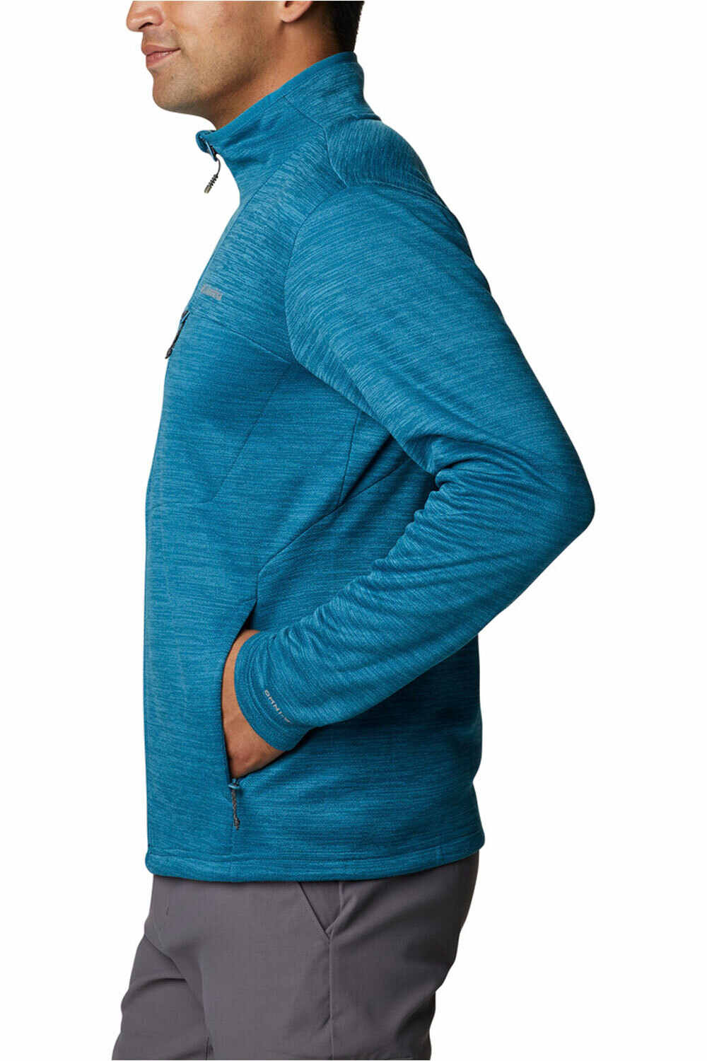 Columbia camisetas trail running manga larga hombre Columbia Maxtrail II Fleece Full Zip vista frontal Columbia camisetas trail running manga larga hombre Columbia Maxtrail II Fleece Full Zip vista frontal