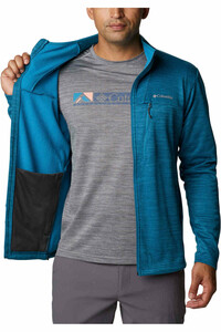 Columbia camisetas trail running manga larga hombre Columbia Maxtrail II Fleece Full Zip vista detalle Columbia camisetas trail running manga larga hombre Columbia Maxtrail II Fleece Full Zip vista detalle