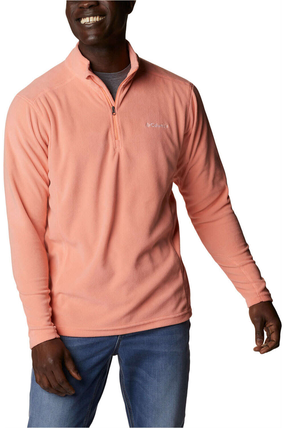 Columbia forro polar hombre Columbia Klamath Range II Half Zip vista detalle Columbia forro polar hombre Columbia Klamath Range II Half Zip vista detalle