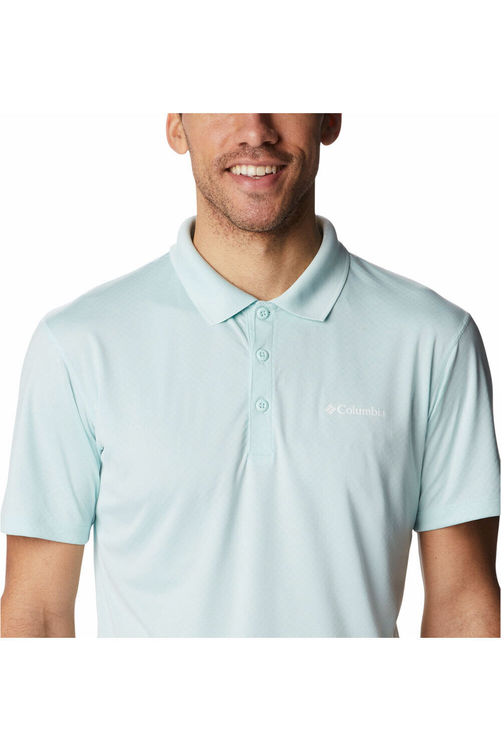 Columbia camiseta montaña manga corta hombre Columbia Zero Rules Polo Shirt vista trasera Columbia camiseta montaña manga corta hombre Columbia Zero Rules Polo Shirt vista trasera