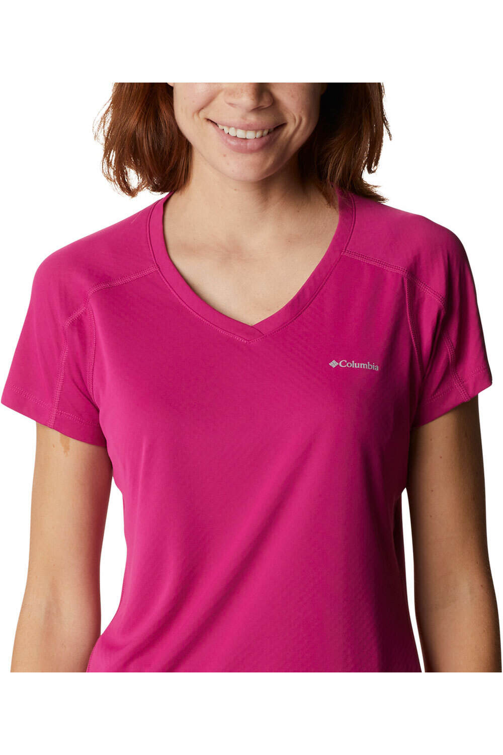 Columbia camiseta montaña manga corta mujer Columbia Zero Rules Short Sleeve Shirt vista trasera Columbia camiseta montaña manga corta mujer Columbia Zero Rules Short Sleeve Shirt vista trasera