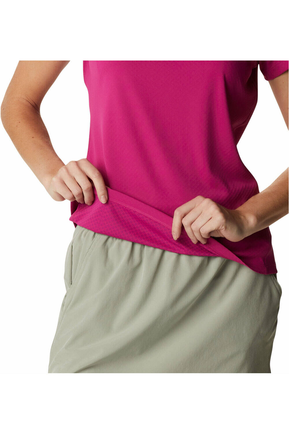Columbia camiseta montaña manga corta mujer Columbia Zero Rules Short Sleeve Shirt vista detalle Columbia camiseta montaña manga corta mujer Columbia Zero Rules Short Sleeve Shirt vista detalle