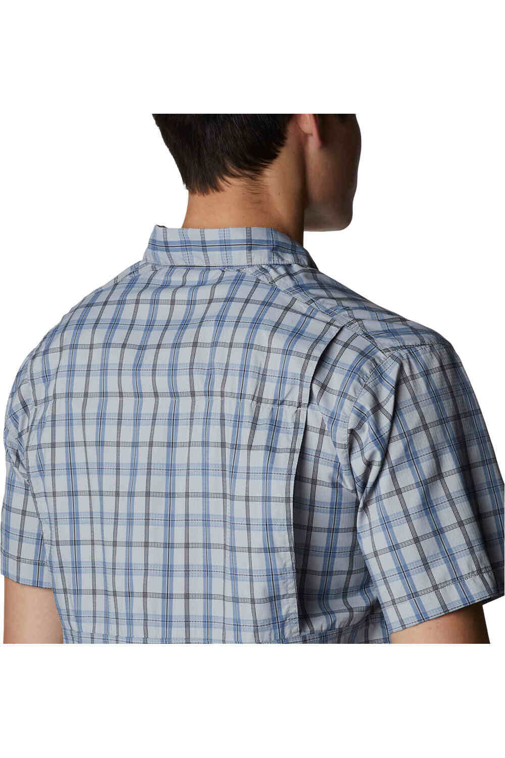 Columbia camiseta montaña manga corta hombre Columbia Silver Ridge Lite Plaid Short Sleeve vista detalle Columbia camiseta montaña manga corta hombre Columbia Silver Ridge Lite Plaid Short Sleeve vista detalle