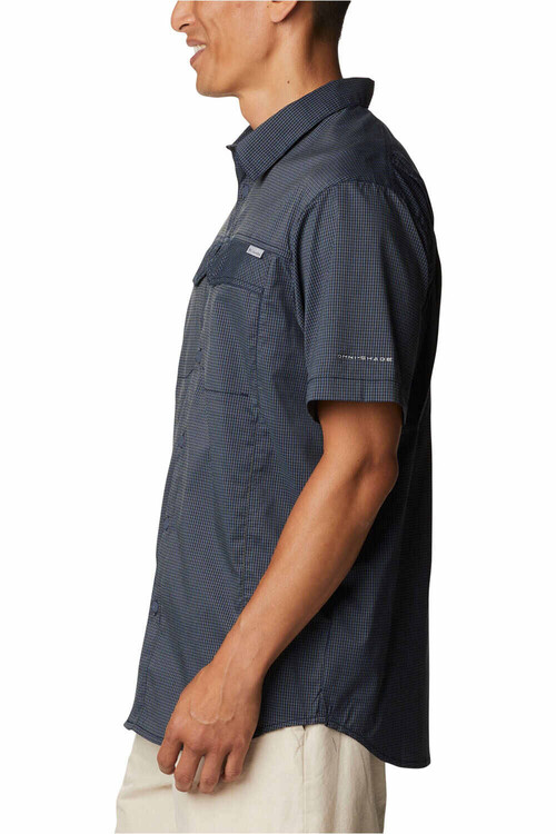 COLUMBIA SILVER RIDGE LITE PLAID SHORT SLEEVE azul
