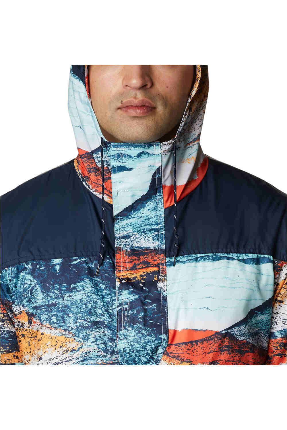 Columbia chaqueta impermeable hombre Columbia Challenger Windbreaker vista trasera Columbia chaqueta impermeable hombre Columbia Challenger Windbreaker vista trasera