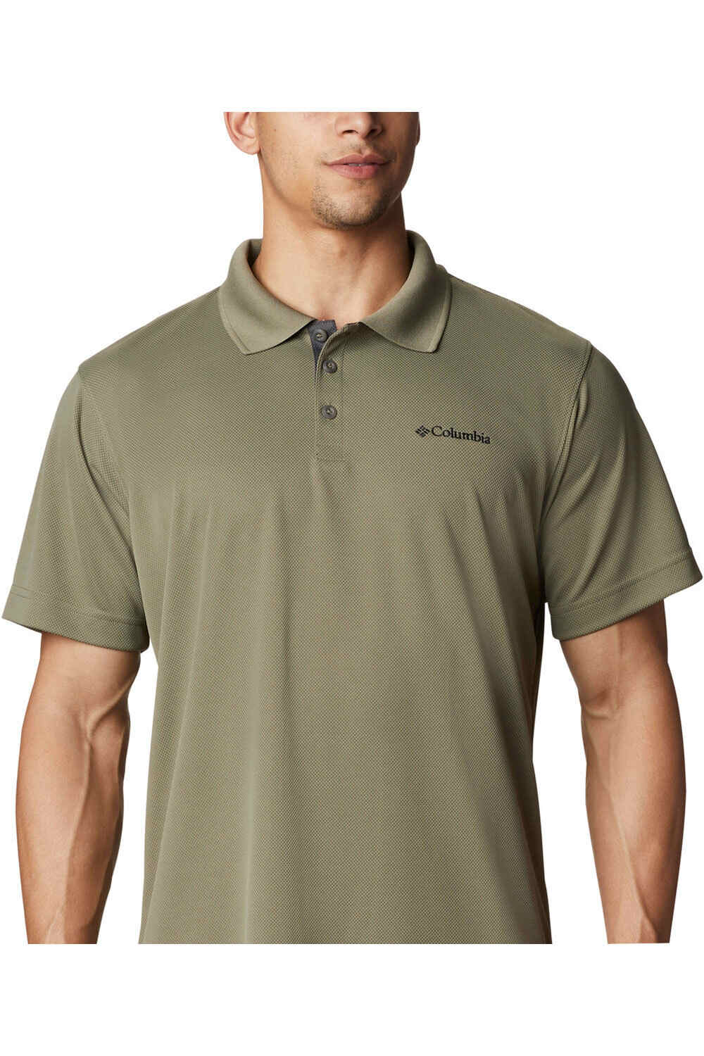 Columbia camiseta montaña manga corta hombre Columbia Utilizer Polo vista trasera Columbia camiseta montaña manga corta hombre Columbia Utilizer Polo vista trasera