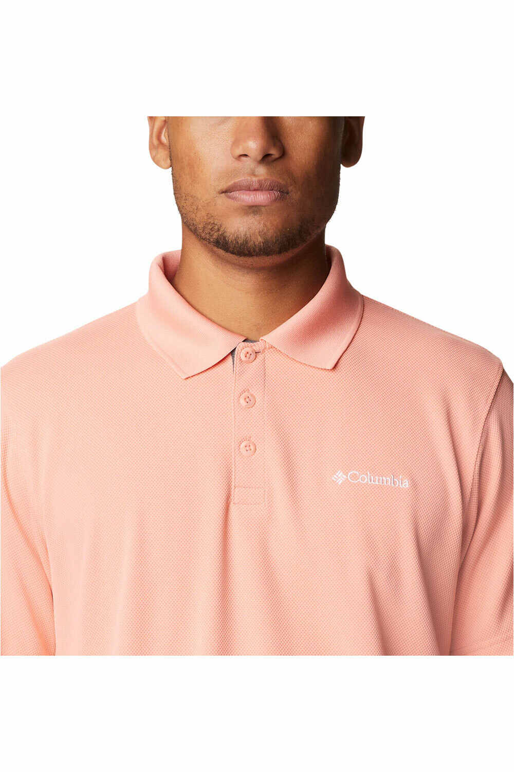 Columbia camiseta montaña manga corta hombre Columbia Utilizer Polo vista trasera Columbia camiseta montaña manga corta hombre Columbia Utilizer Polo vista trasera