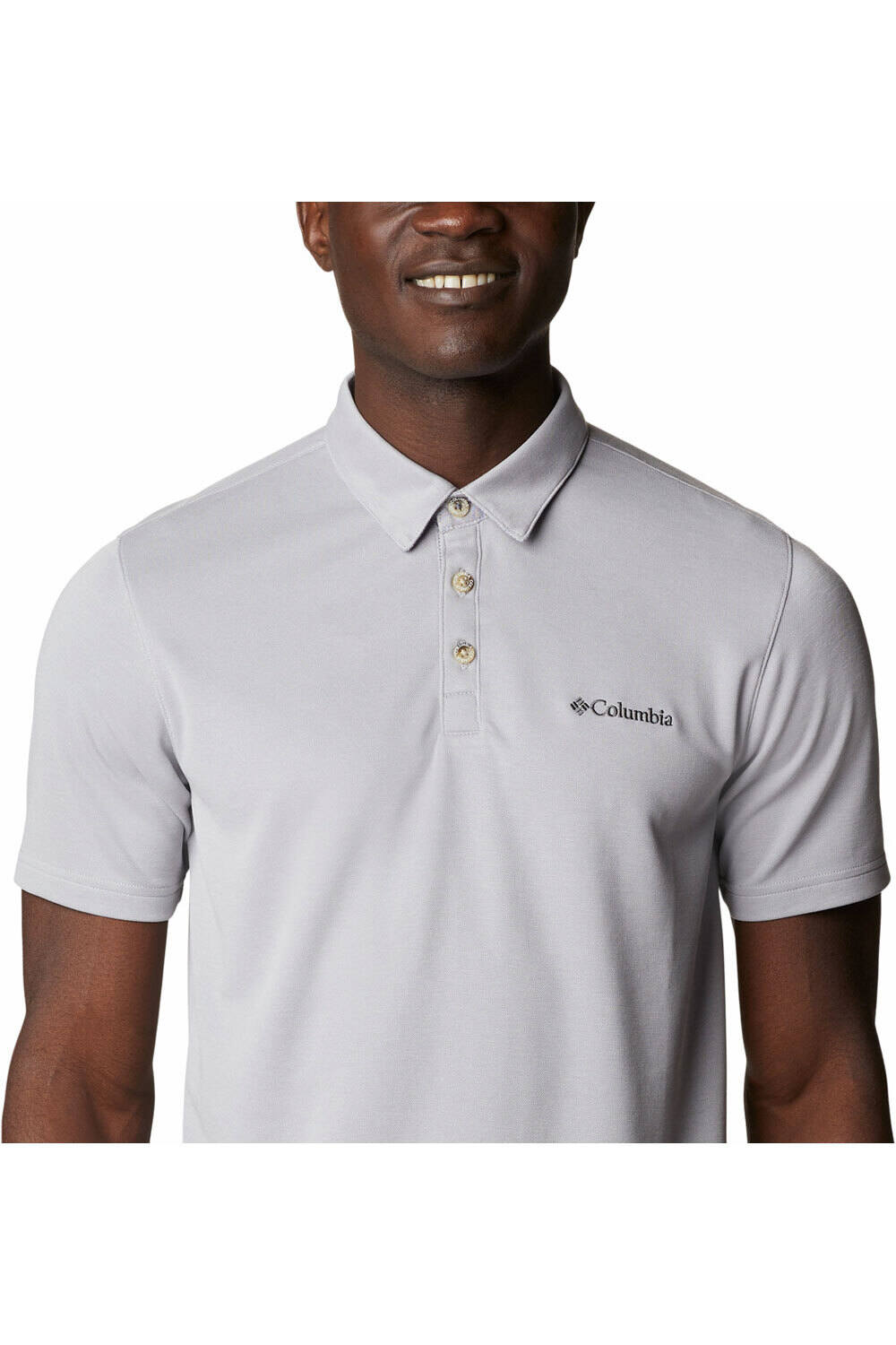 Columbia camiseta montaña manga corta hombre Columbia Nelson Point Polo vista trasera Columbia camiseta montaña manga corta hombre Columbia Nelson Point Polo vista trasera
