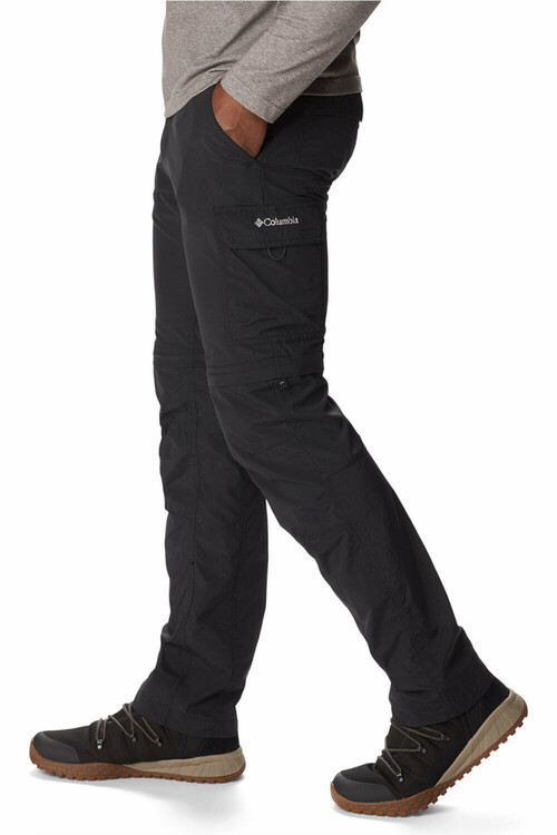 COLUMBIA SILVER RIDGE II CONVERTIBLE PANT negro