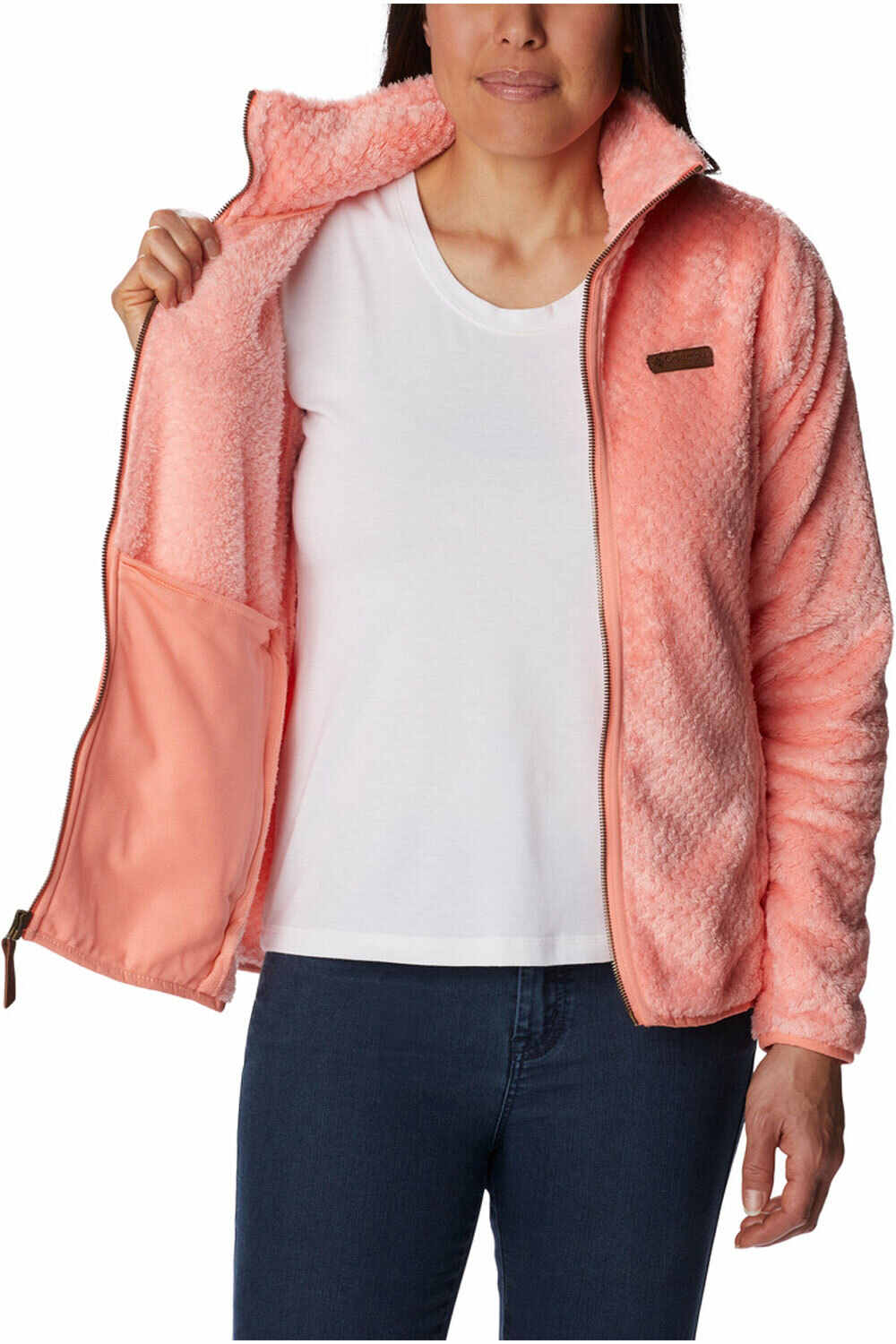 Columbia forro polar mujer Columbia Fire Side II Sherpa FZ vista detalle Columbia forro polar mujer Columbia Fire Side II Sherpa FZ vista detalle