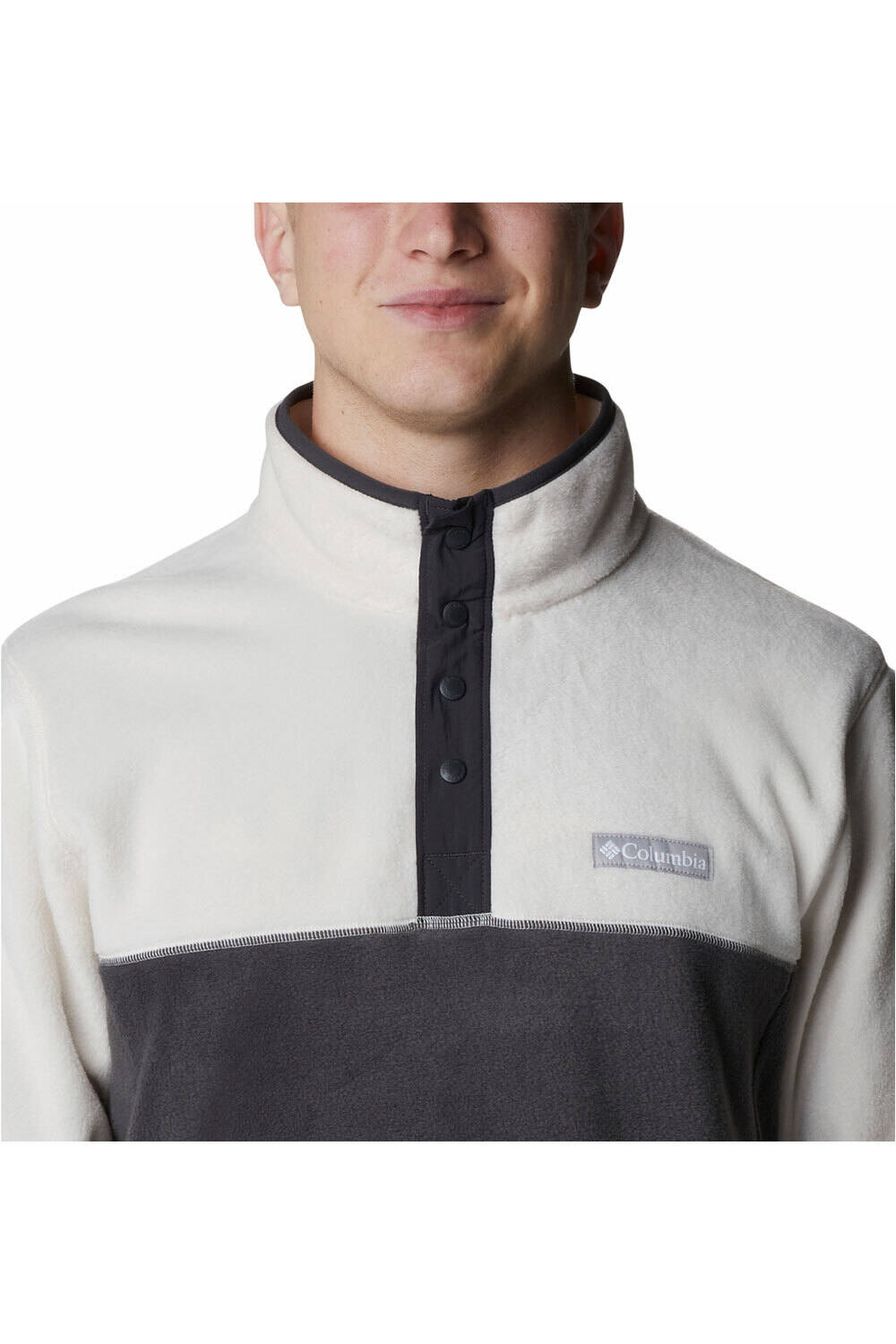 Columbia forro polar hombre Columbia Steens Mountain Half Snap vista trasera Columbia forro polar hombre Columbia Steens Mountain Half Snap vista trasera