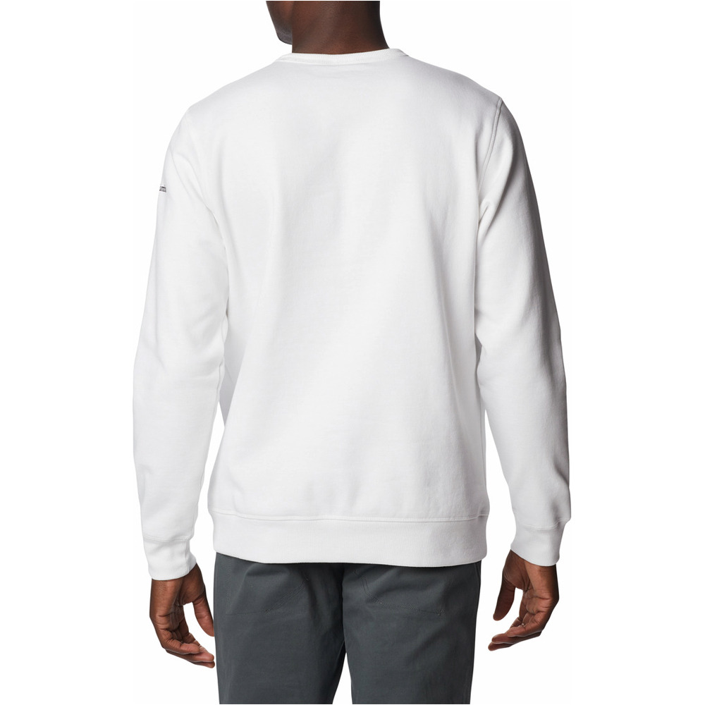 Columbia camiseta montaña manga larga hombre Columbia M Columbia Logo Fleece Crew vista trasera Columbia camiseta montaña manga larga hombre Columbia M Columbia Logo Fleece Crew vista trasera