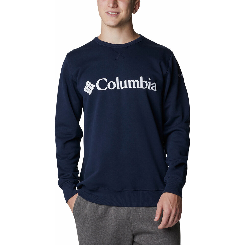 Columbia camiseta montaña manga larga hombre Columbia M Columbia Logo Fleece Crew vista detalle Columbia camiseta montaña manga larga hombre Columbia M Columbia Logo Fleece Crew vista detalle