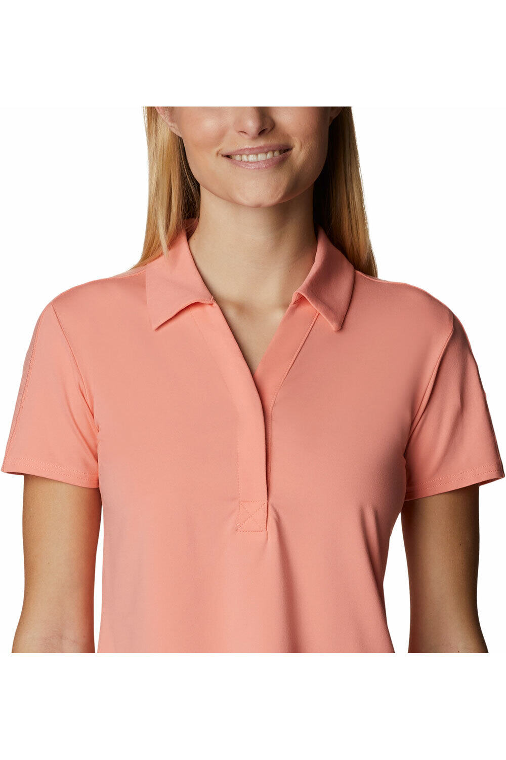 Columbia camiseta montaña manga corta mujer Columbia Firwood Camp II Polo vista trasera Columbia camiseta montaña manga corta mujer Columbia Firwood Camp II Polo vista trasera