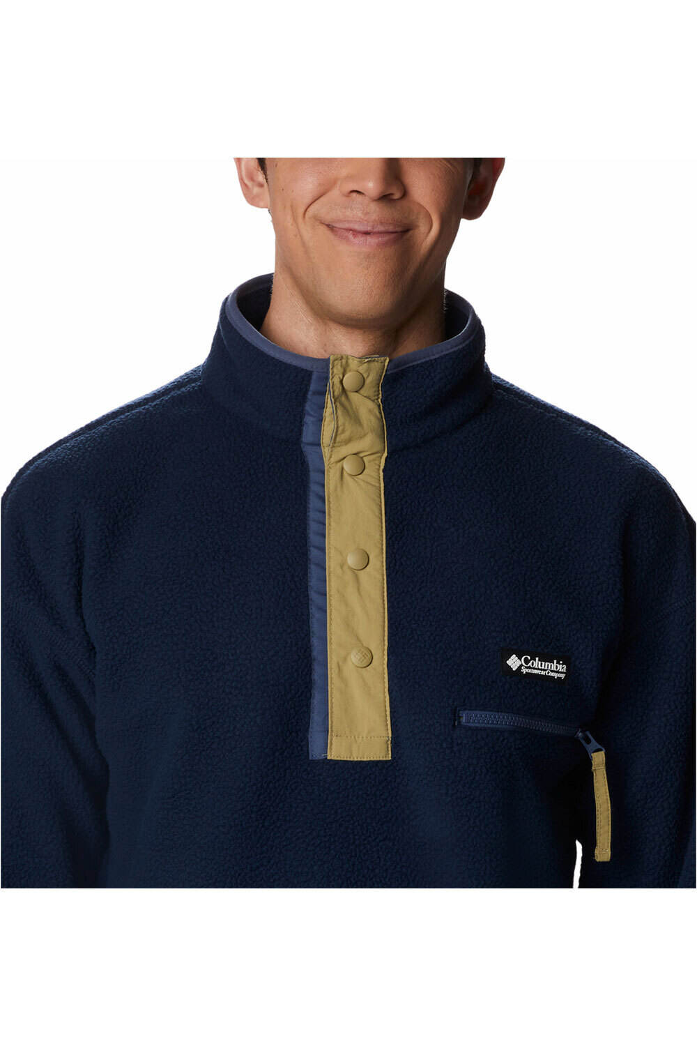 Columbia forro polar hombre Columbia Helvetia Half Snap Fleece vista trasera Columbia forro polar hombre Columbia Helvetia Half Snap Fleece vista trasera