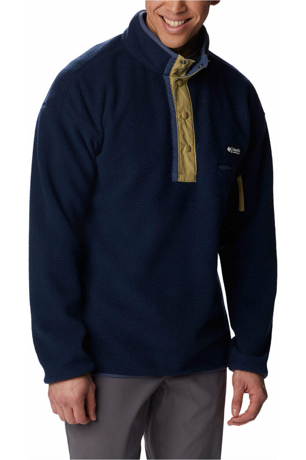 Columbia forro polar hombre Columbia Helvetia Half Snap Fleece vista detalle Columbia forro polar hombre Columbia Helvetia Half Snap Fleece vista detalle