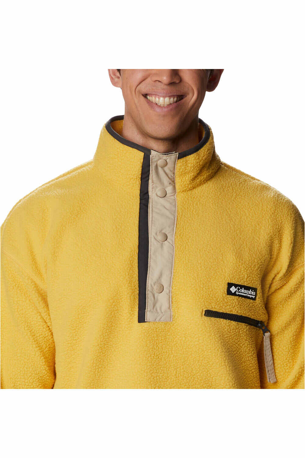 Columbia forro polar hombre Columbia Helvetia Half Snap Fleece vista trasera Columbia forro polar hombre Columbia Helvetia Half Snap Fleece vista trasera