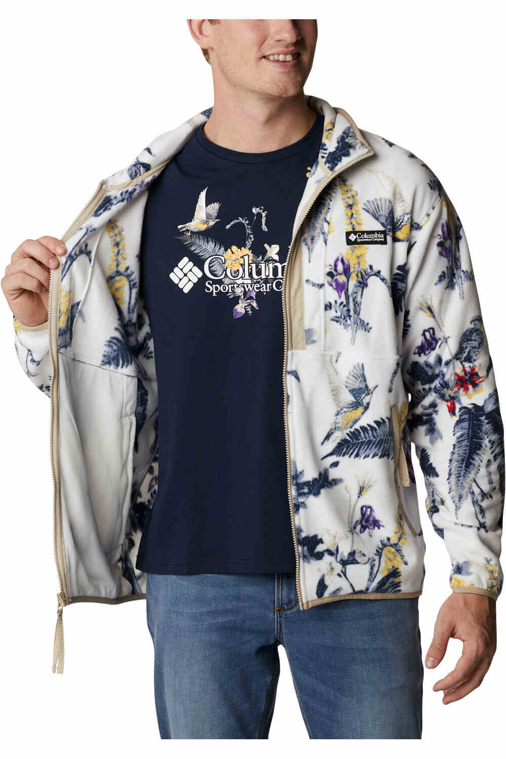 Columbia forro polar hombre Columbia Back Bowl Fleece Lightweight vista detalle Columbia forro polar hombre Columbia Back Bowl Fleece Lightweight vista detalle