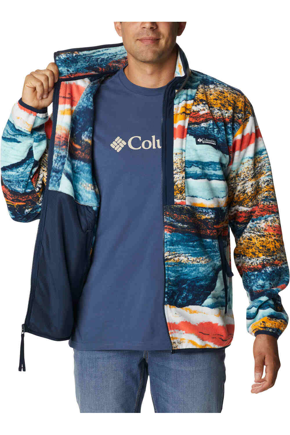 Columbia forro polar hombre Columbia Back Bowl Fleece Lightweight vista detalle Columbia forro polar hombre Columbia Back Bowl Fleece Lightweight vista detalle