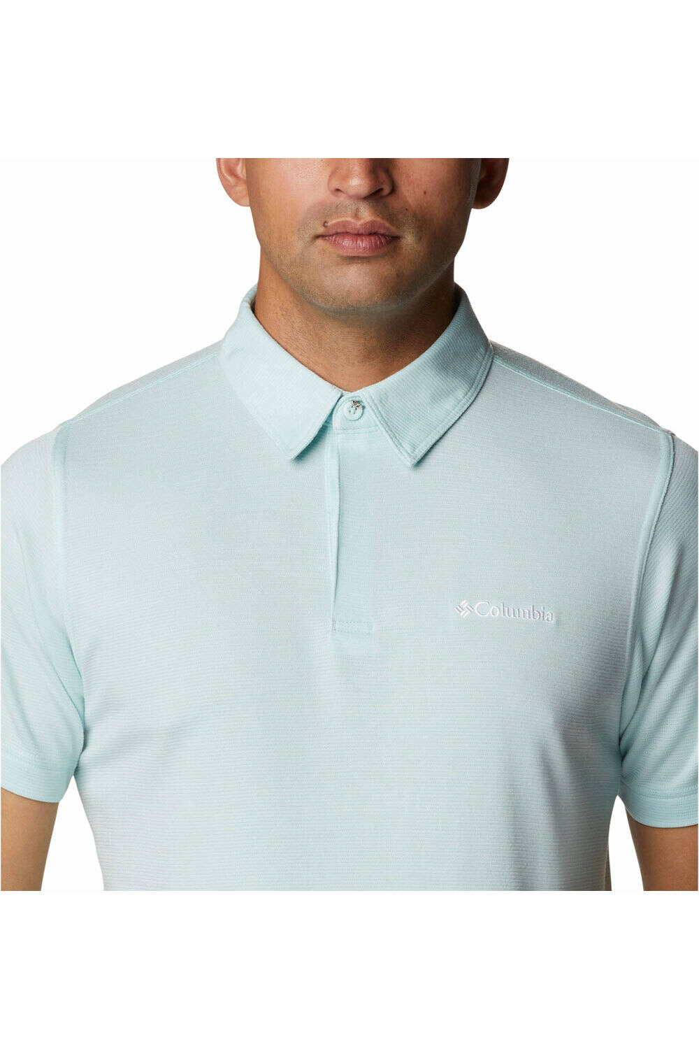 Columbia camiseta montaña manga corta hombre Columbia Sun Ridge Polo II vista trasera Columbia camiseta montaña manga corta hombre Columbia Sun Ridge Polo II vista trasera