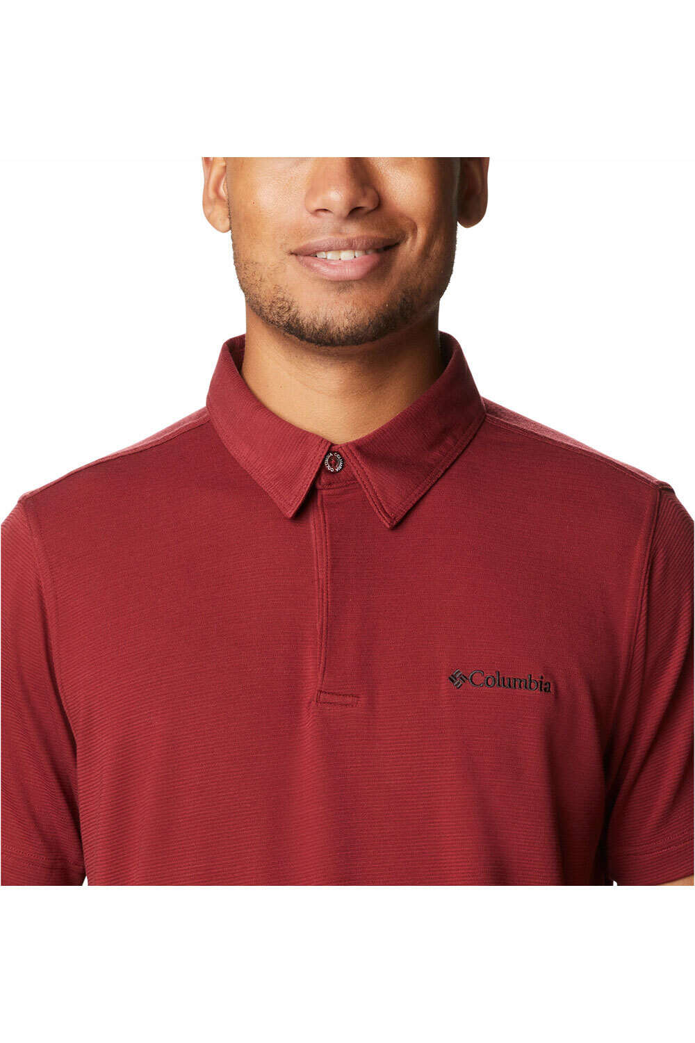 Columbia camiseta montaña manga corta hombre Columbia Sun Ridge Polo II vista trasera Columbia camiseta montaña manga corta hombre Columbia Sun Ridge Polo II vista trasera