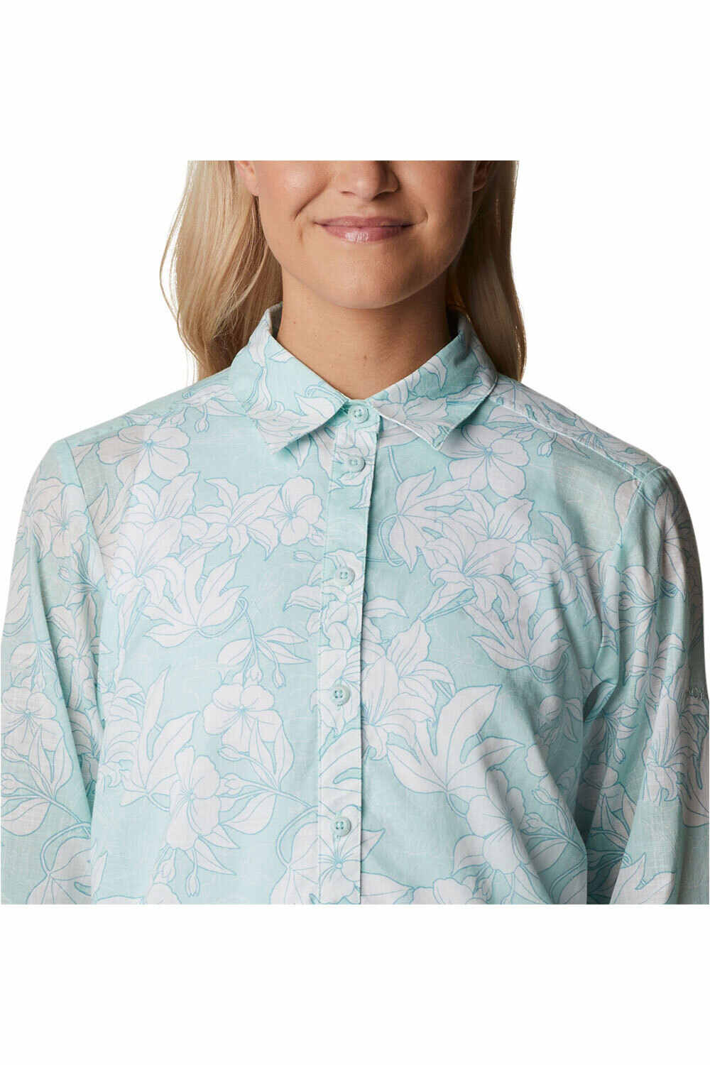 Columbia camisa montaña manga larga mujer Columbia Camp Henry II Tunic vista trasera Columbia camisa montaña manga larga mujer Columbia Camp Henry II Tunic vista trasera