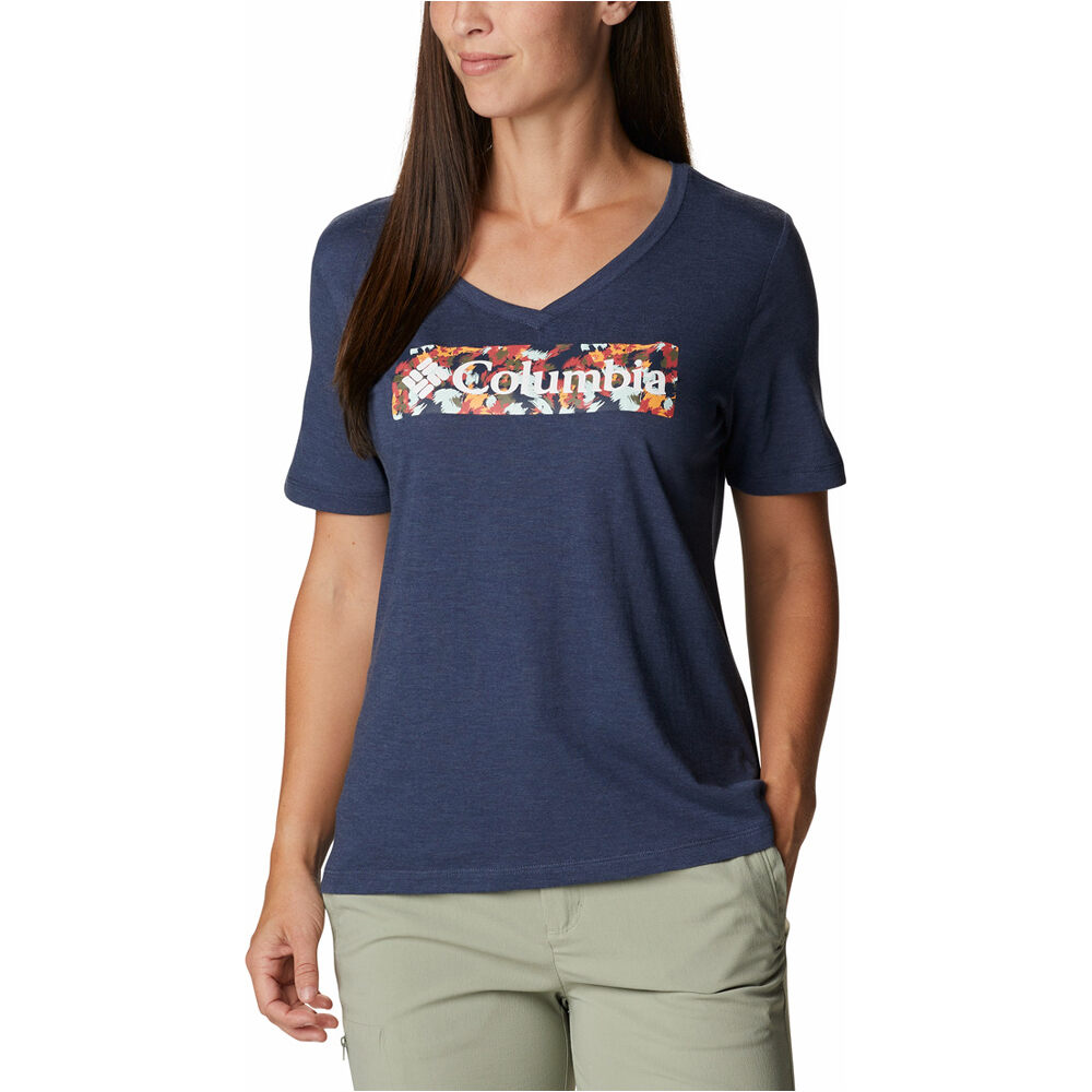 Columbia camiseta montaña manga corta mujer Columbia Bluebird Day Relaxed V Neck 03 Columbia camiseta montaña manga corta mujer Columbia Bluebird Day Relaxed V Neck 03