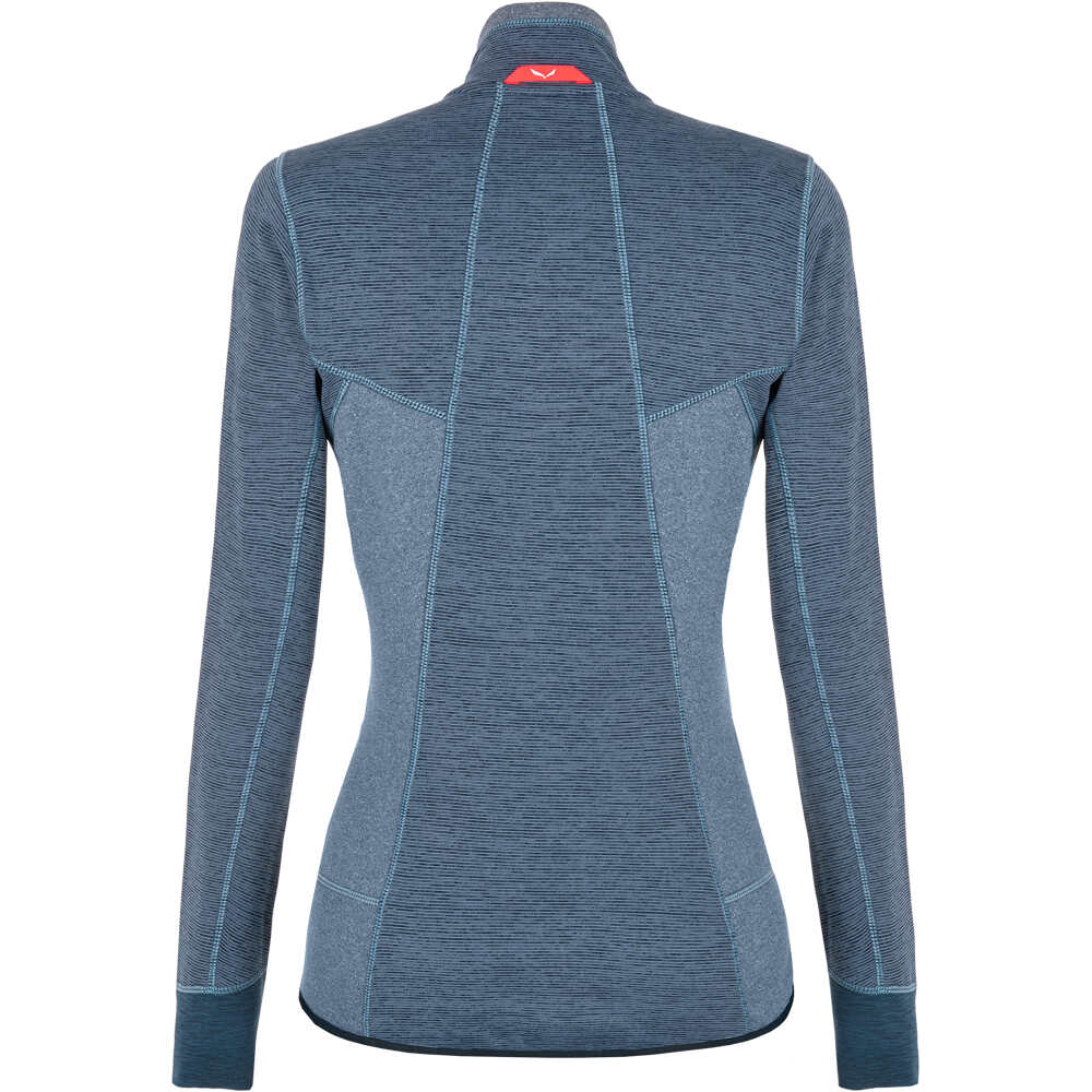 Salewa forro polar mujer Salewa PUEZ MELANGE 2 PL W FZ vista trasera Salewa forro polar mujer Salewa PUEZ MELANGE 2 PL W FZ vista trasera