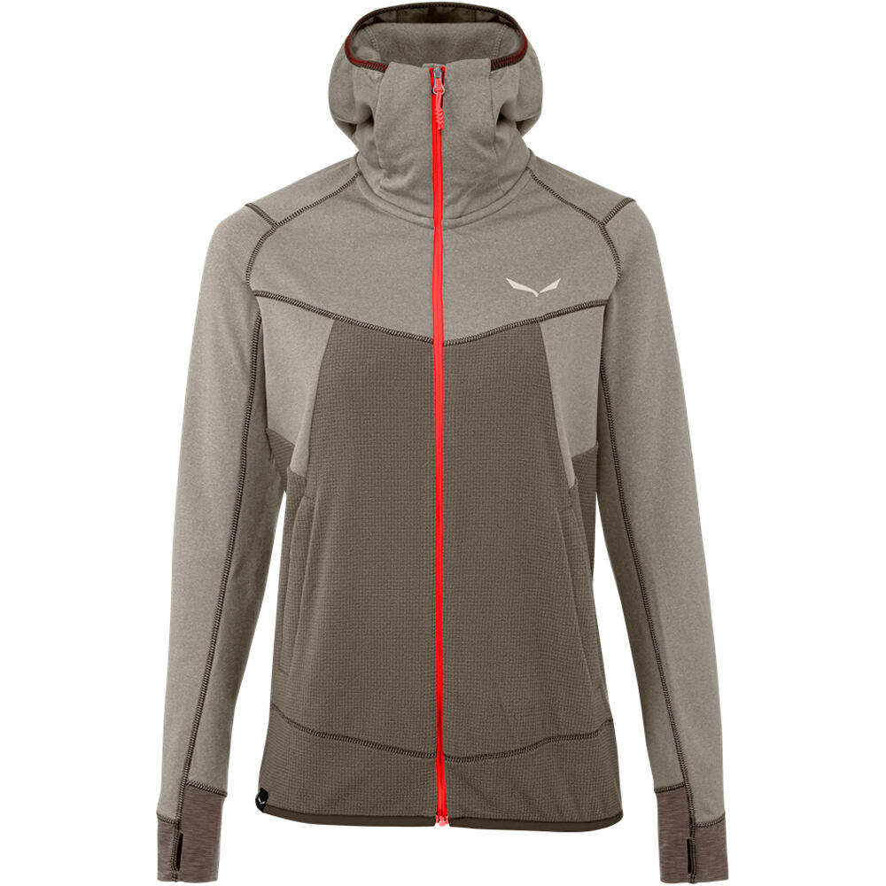 Salewa forro polar mujer Salewa PUEZ HYBRID PL W FZ HDY vista frontal Salewa forro polar mujer Salewa PUEZ HYBRID PL W FZ HDY vista frontal