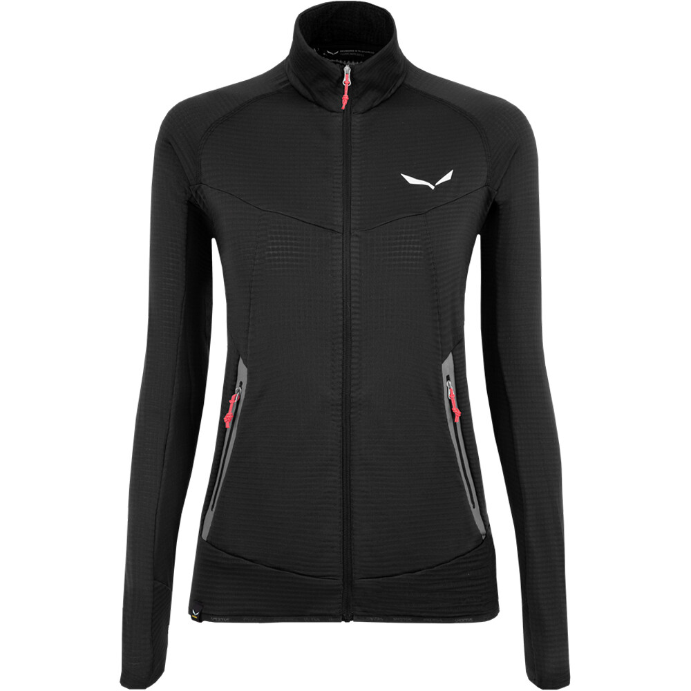 Salewa forro polar mujer Salewa PEDROC PL R W FZ. vista frontal Salewa forro polar mujer Salewa PEDROC PL R W FZ. vista frontal