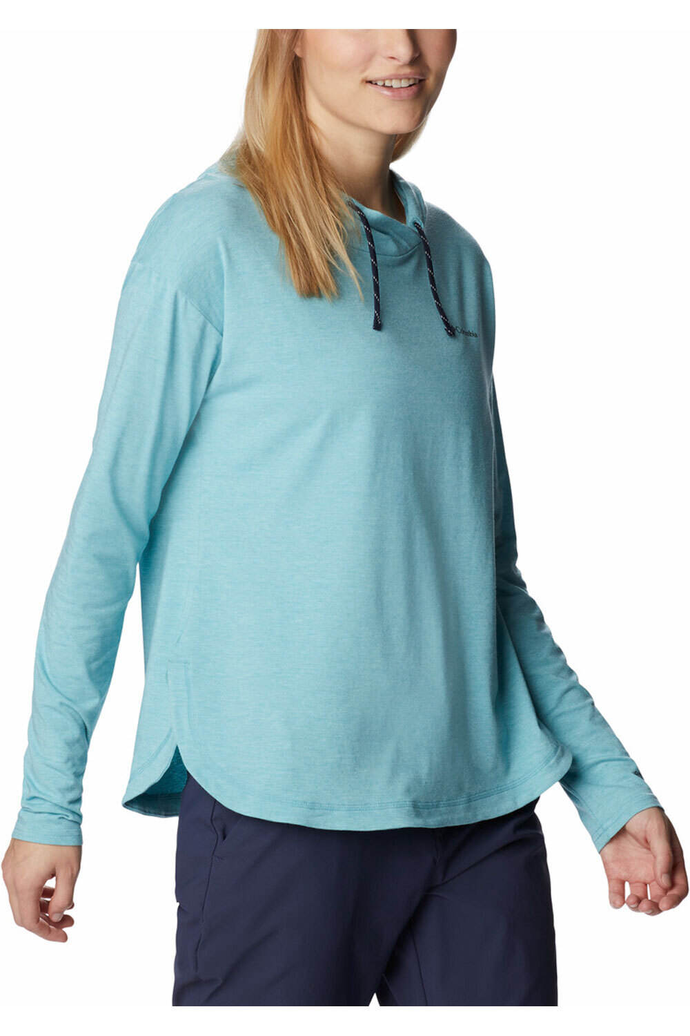 Columbia camiseta montaña manga larga mujer Columbia Sun Trek EU Hooded Pullover vista detalle Columbia camiseta montaña manga larga mujer Columbia Sun Trek EU Hooded Pullover vista detalle