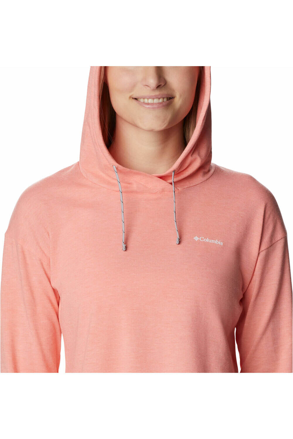 Columbia camiseta montaña manga larga mujer Columbia Sun Trek EU Hooded Pullover vista trasera Columbia camiseta montaña manga larga mujer Columbia Sun Trek EU Hooded Pullover vista trasera