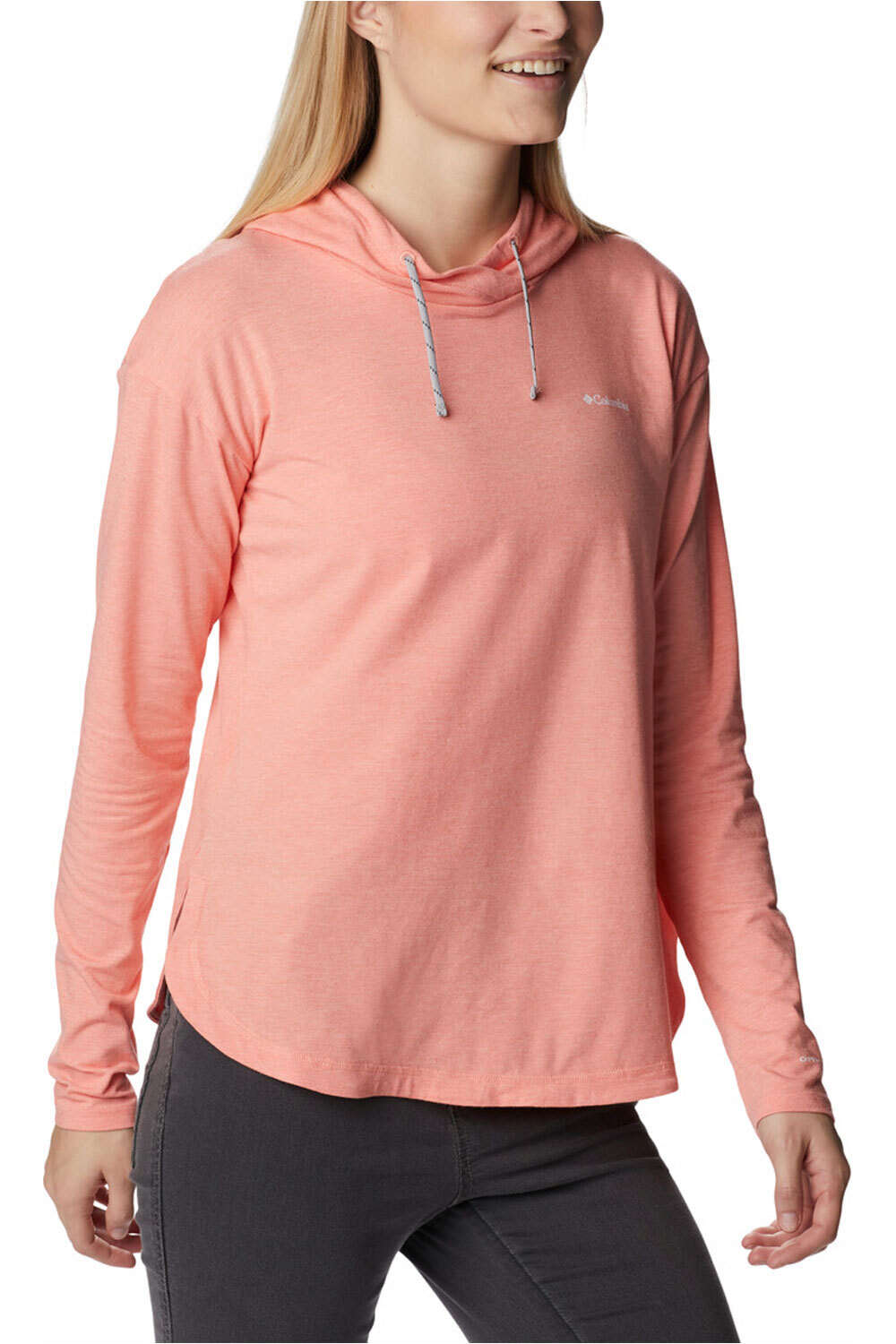 Columbia camiseta montaña manga larga mujer Columbia Sun Trek EU Hooded Pullover vista detalle Columbia camiseta montaña manga larga mujer Columbia Sun Trek EU Hooded Pullover vista detalle