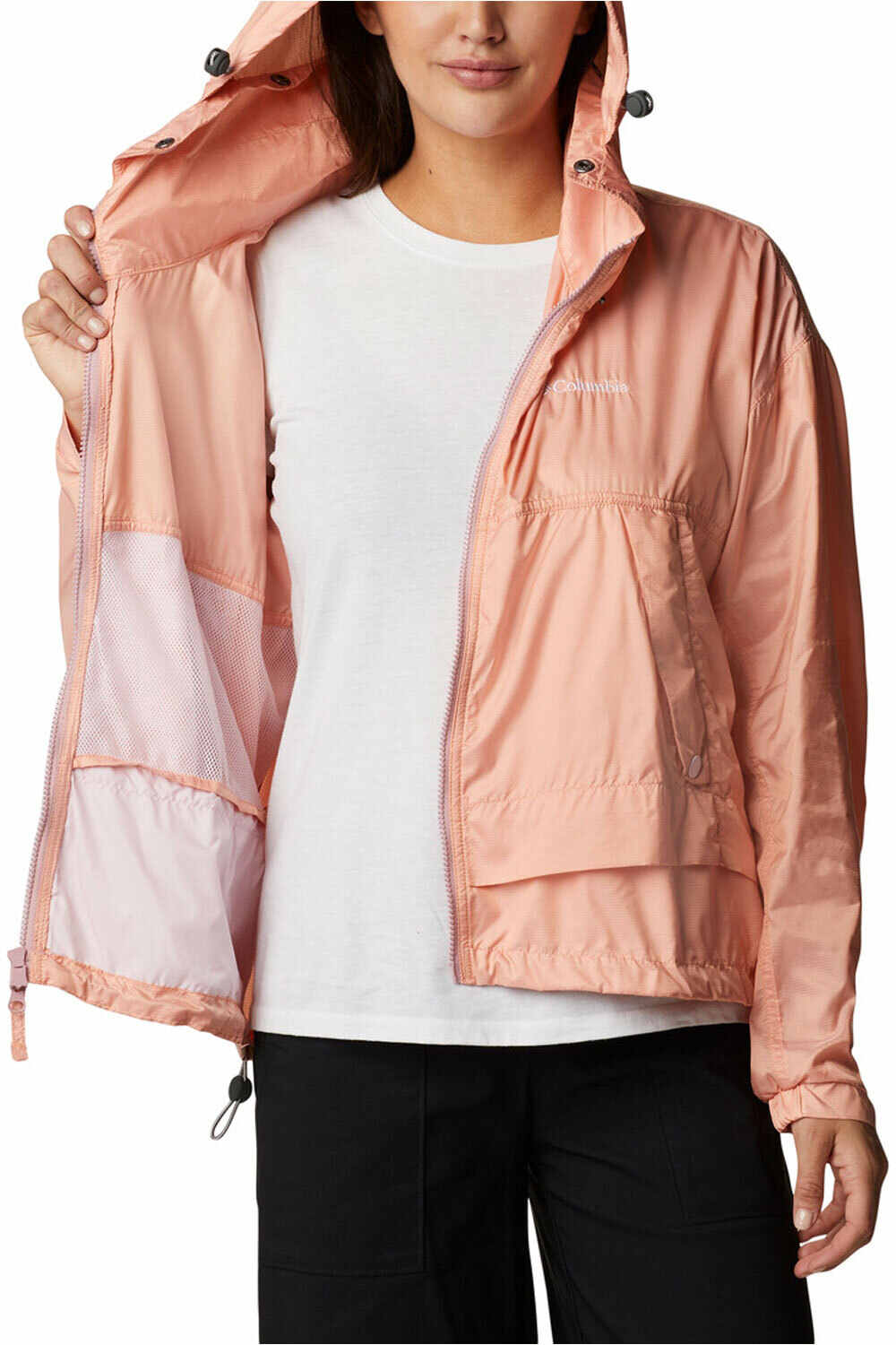 Columbia chaqueta softshell mujer Columbia Paracutie Windbreaker vista detalle Columbia chaqueta softshell mujer Columbia Paracutie Windbreaker vista detalle